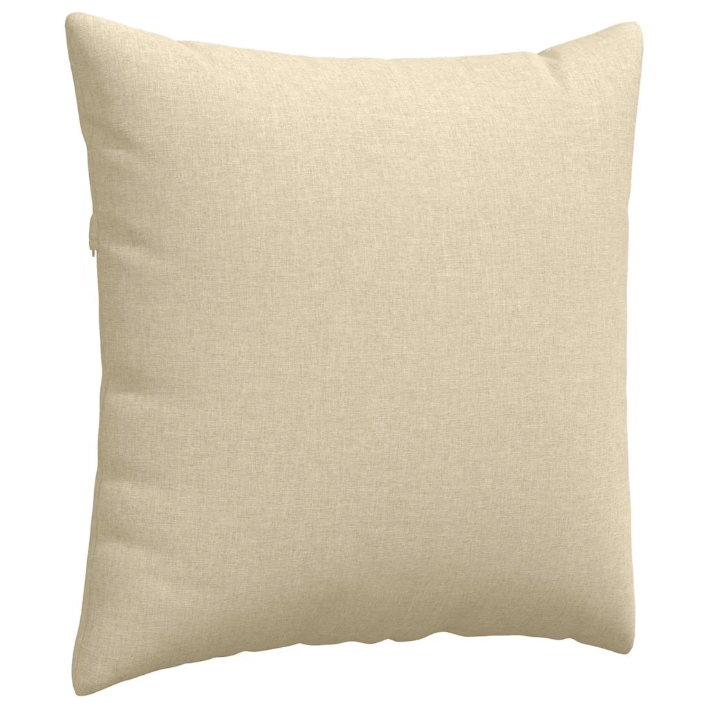 Cuscini da Divano 2 pcs Crema 80 x 80 cm Tessuto 42014047