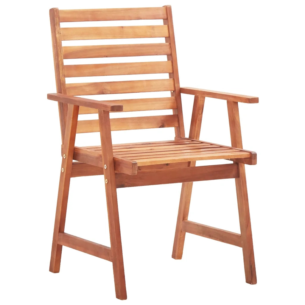 Sedie da Pranzo da Esterni con Cuscini 2 pz Massello di Acacia 3064338