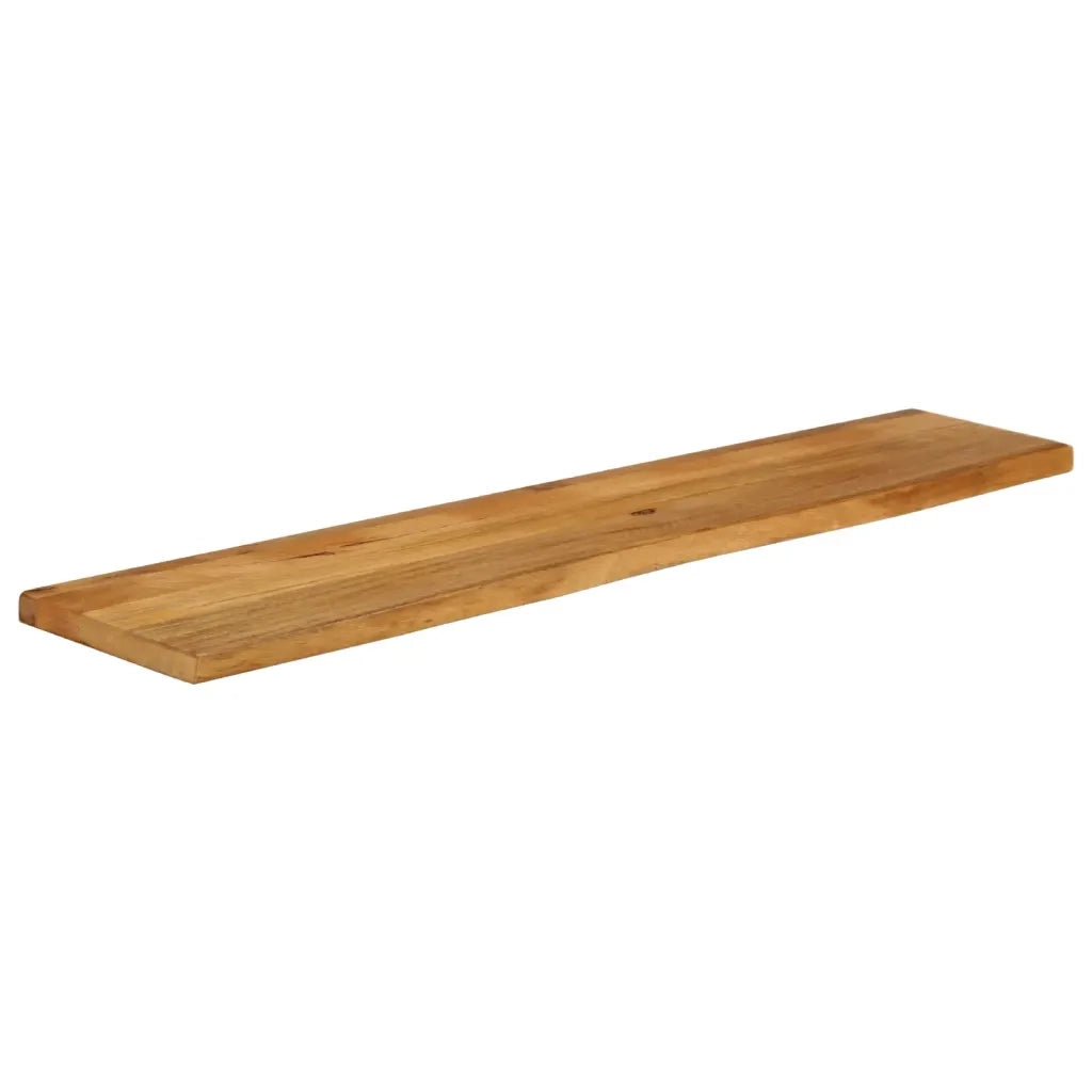 Piano Tavolo | Superficie Tavolo | Piano Scrivania Bordi Vivi 140x20x2,5cm in Legno Massello di Mango