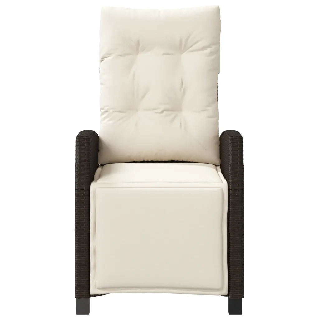 Set Bistrò 3 pz con Cuscini Marrone in Polyrattan 365250
