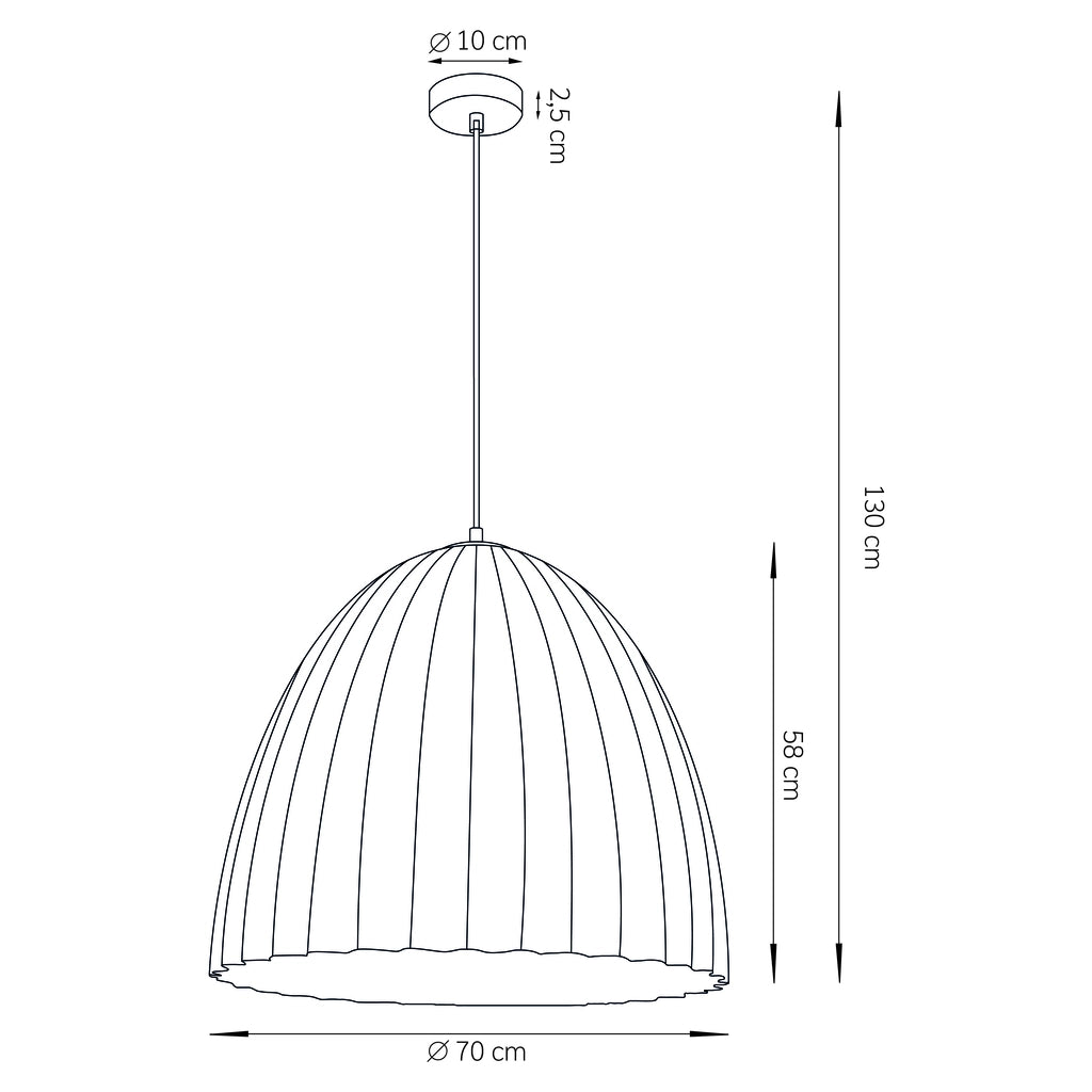 Sospensione moderna oro Ø70 Telma E27 Sigma Lighting