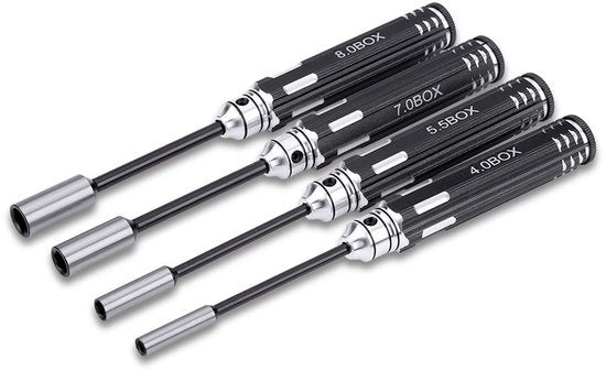 Set di attrezzi professionale - Kit di chiavi - Scatola di viti - Viti a sezione dritta - Manubrio leggero - Fusto in acciaio inossidabile - Set di viti