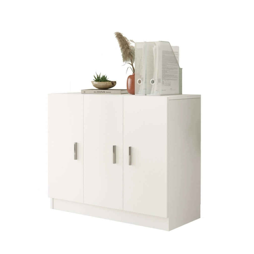 Olana, Armadio Multiuso Grande Appendiabiti, 89x74h cm Bianco