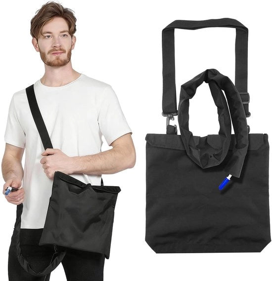 Supporto catetere pieghevole - Contenitore urinario - Porta catetere portatile - Universale per uomini/donne/bambini - Igiene e praticità
