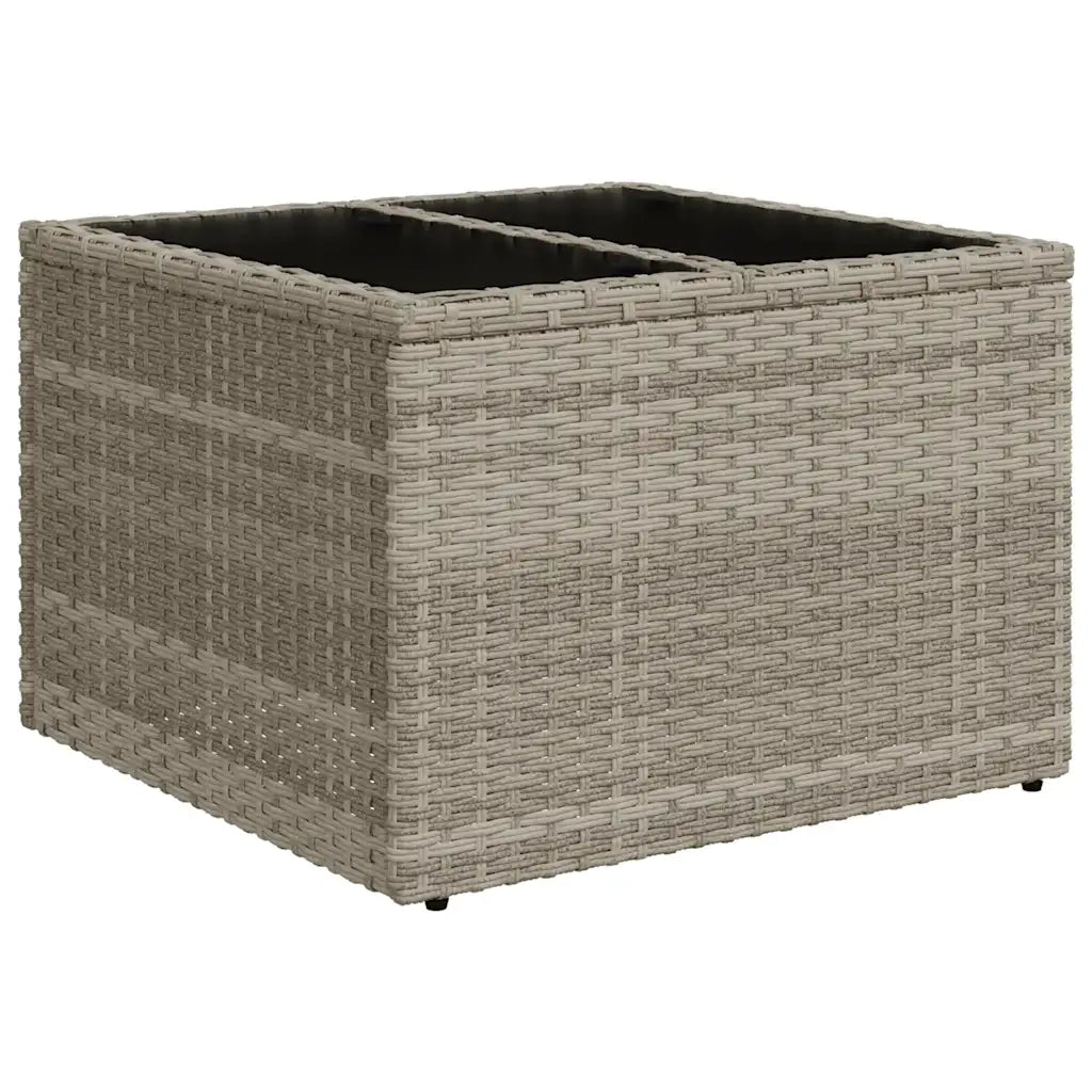 Set Divano da Giardino 5pz con Cuscini Grigio Chiaro Polyrattan 3222521