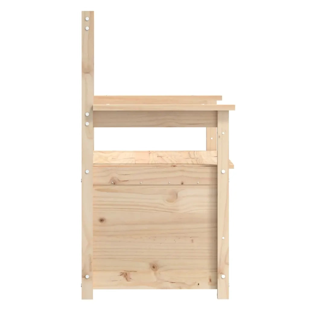 Panca-Sgabello 112,5x51,5x96,5 cm in Legno Massello di Pino