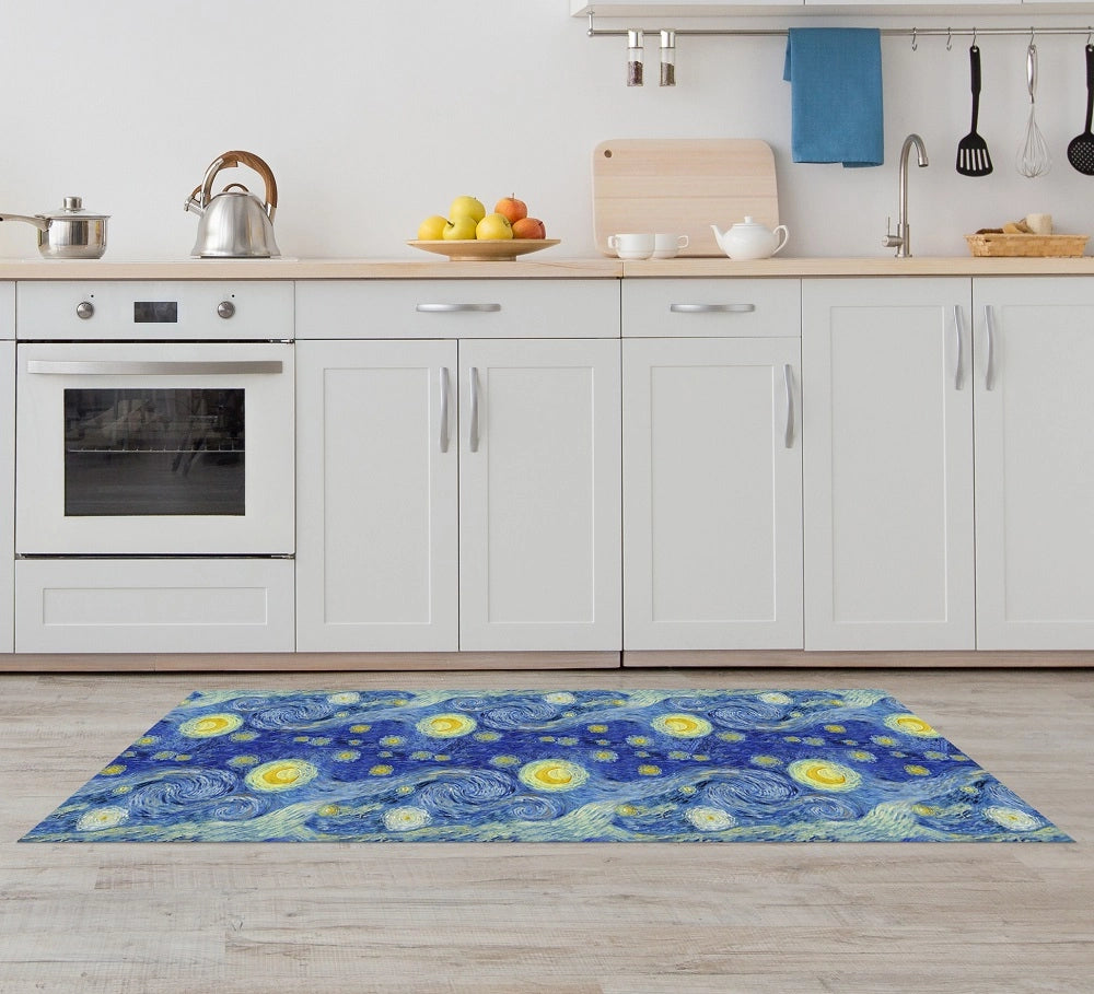 Tappeto Cucina Antiscivolo Made in Italy Passatoia Antimacchia Multiuso Corridoio Soggiorno Lavabile in Lavatrice - 50x250 - Quadro994