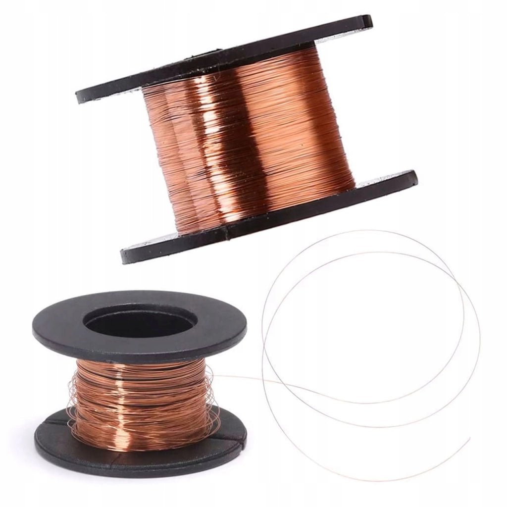 Filo di Rame 15 m 0,1 mm – Alta Precisione per Elettronica | Resistente a 200°C | Riparazioni PCB, Smartphone, Laptop