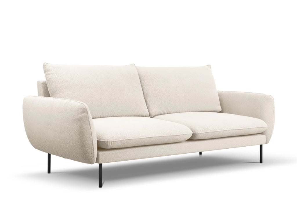 Cosmopolitan Design - Divano "Vienna" 4 posti in bouclé beige 