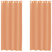 Tende in Voile con Occhielli 2 pz Terracotta