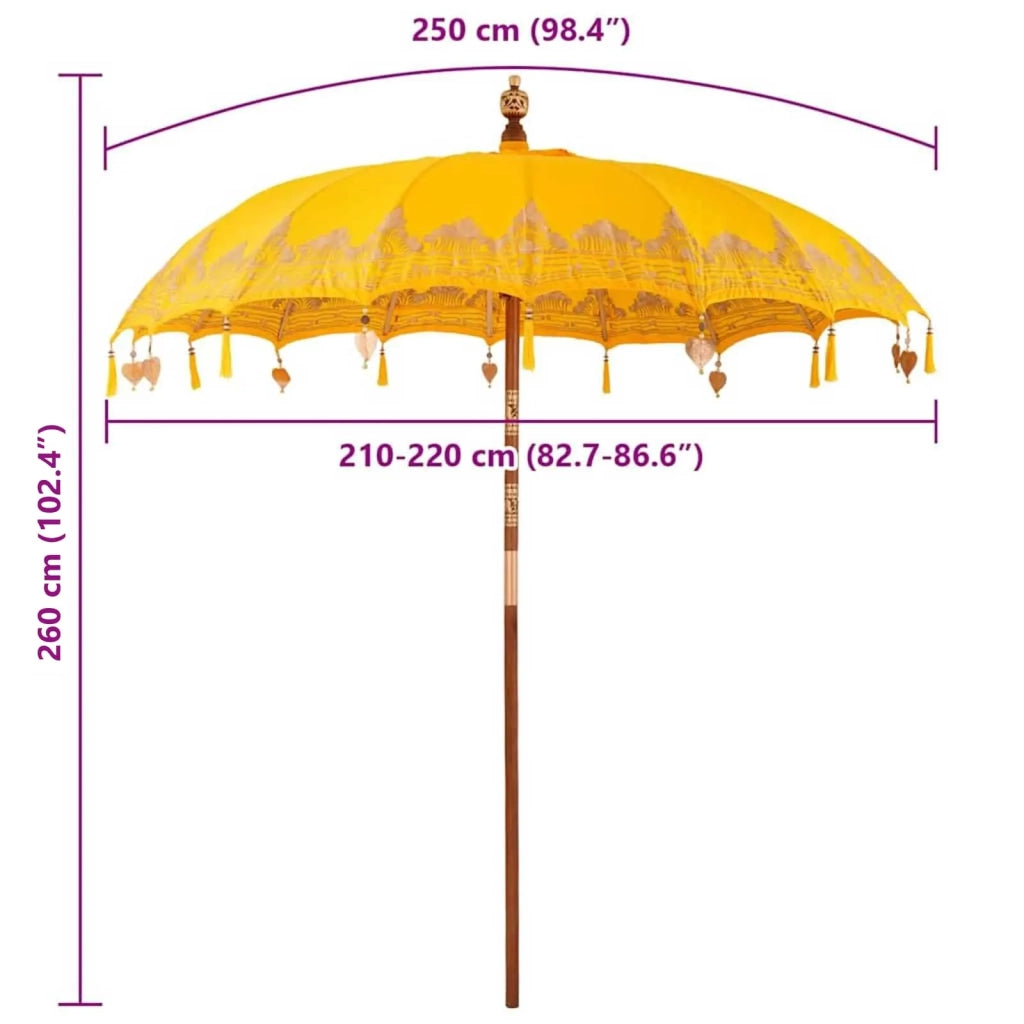 Parasol Balinese Giallo 215 x 215 x 260 cm 42006461