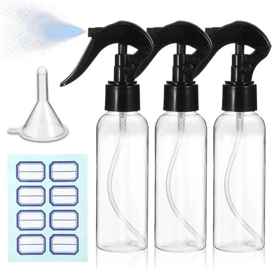 Set di 3 bottiglie spray - Riscaldabile e pratica - 100 ml