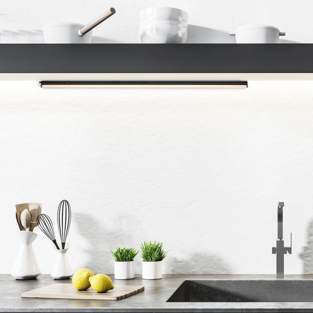 Lampada sottopensile nera 119 cm CCT LED 16W Rabalux