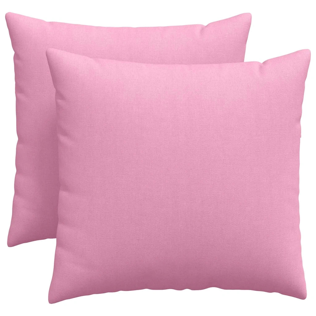Cuscini da Divano 2 pcs Rosa 50 x 50 cm Tessuto 42013969