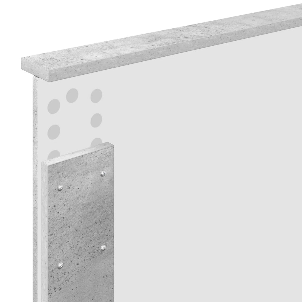 Testiera | Testata Grigio cemento Legno multistrato