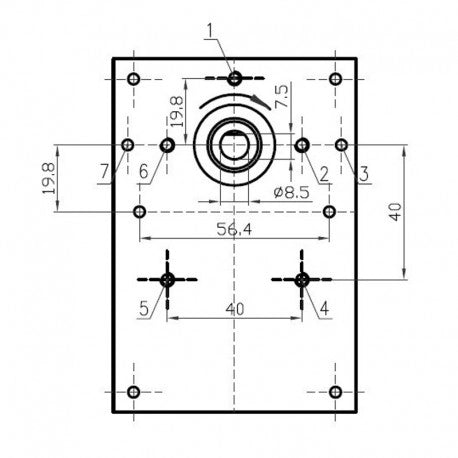 Ricambistufeapellet Motoriduttore per Stufa a Pellet Kenta K9177350 8,5 RPM Albero 8,5mm Motore carico Pellet Rotazione oraria