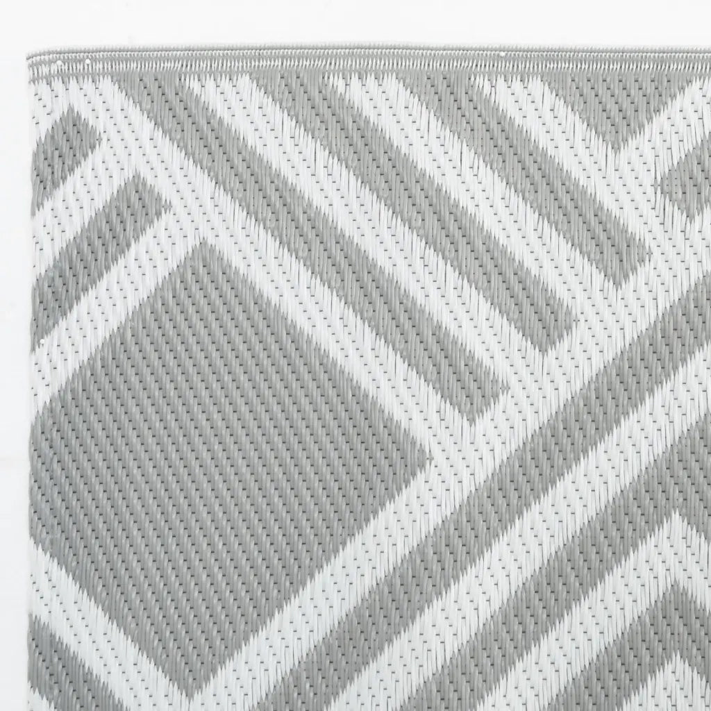 Tappeto da Esterni ARAKIL Grigio 80x150 cm in PP 368561