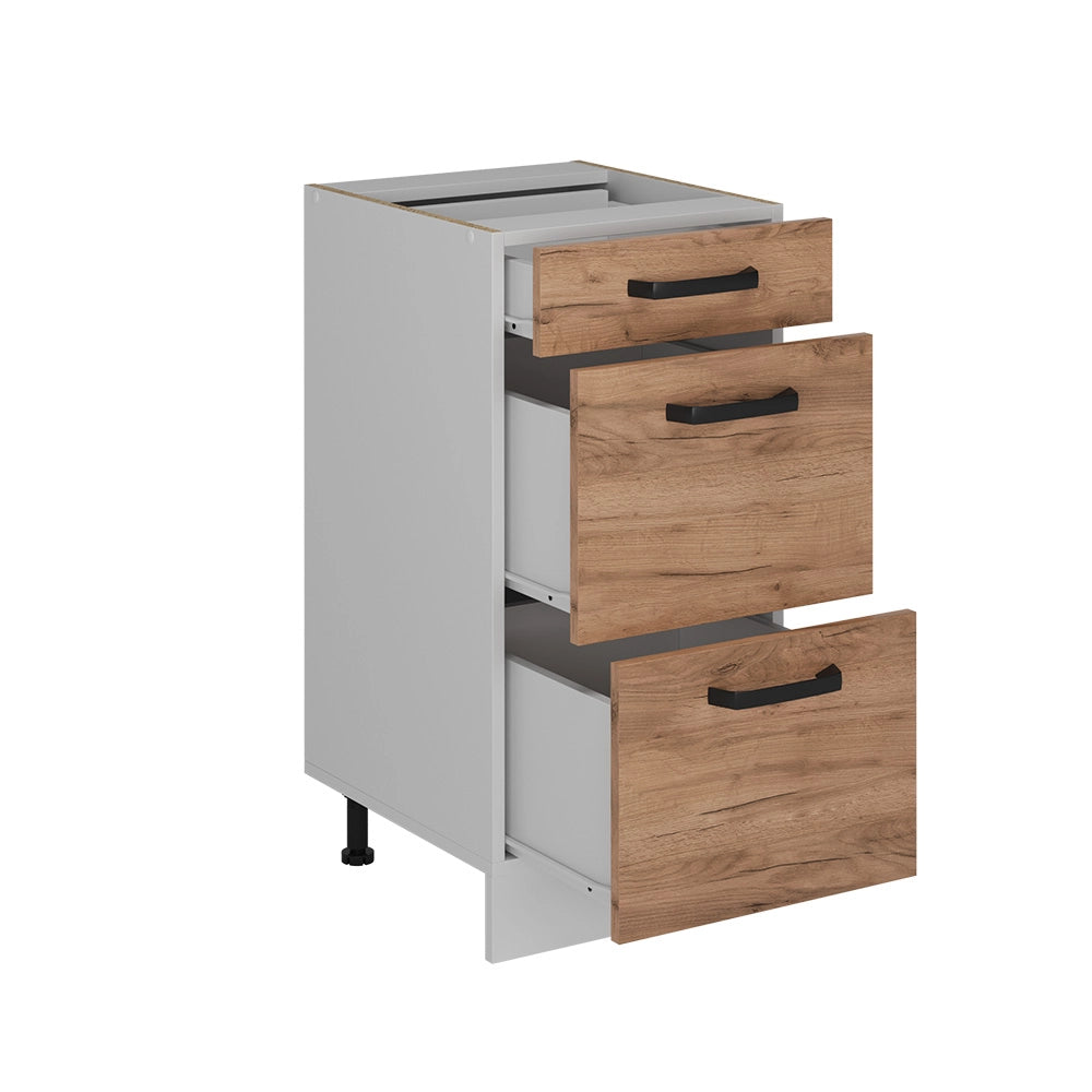 Vicco Mobiletto base per cucina Quercia dorata 40 cm PL Marmo
