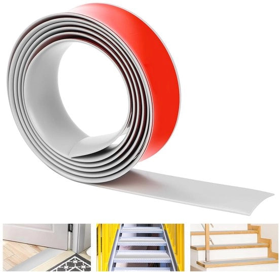 Profilo di transizione autoadesivo per pavimenti in PVC - Scarpiera morbida per pavimenti in PVC - 2m x 5cm