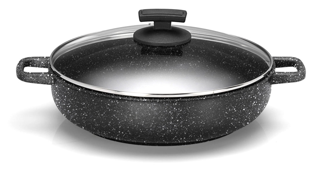 Batteria di Pentole 4 Pezzi in Alluminio Pressofuso Antiaderente Olympia Hard Cook