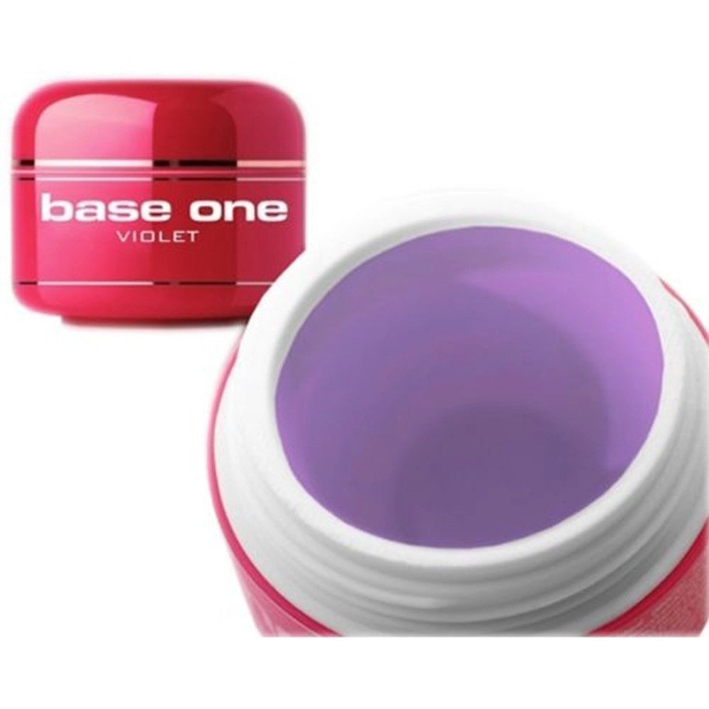 Trade Shop - Gel Costruttore Monofasico Thick Violet Base One Denso Uv 30g Anti Giallo Nail -