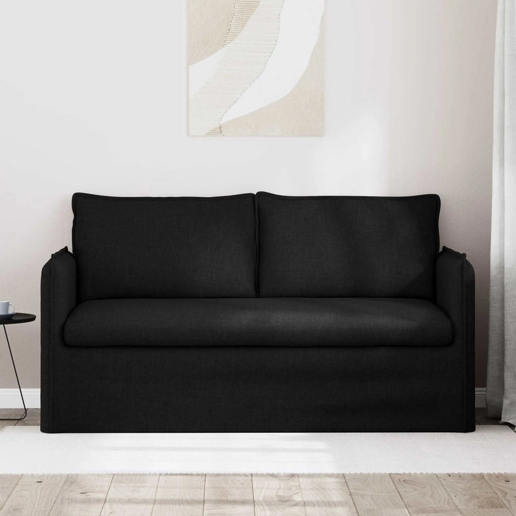 Divano Nero 156 x 82 x 85 cm Tessuto
