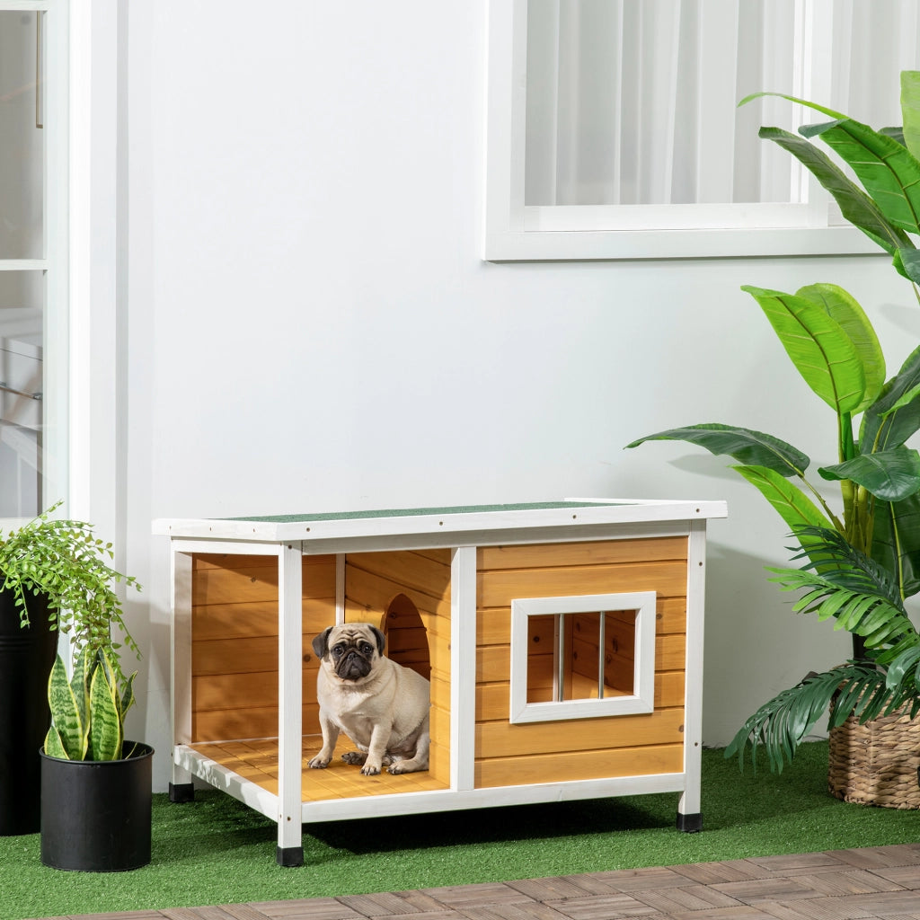 Cuccia per Cani da Esterno in Legno ¨C Minimal ¨C 85.5x62x60 cm