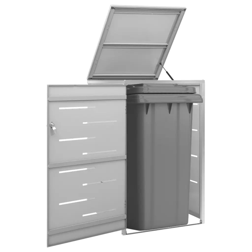 Copribidone per Spazzatura Singolo 69x77,5x112,5cm Acciaio Inox 149558