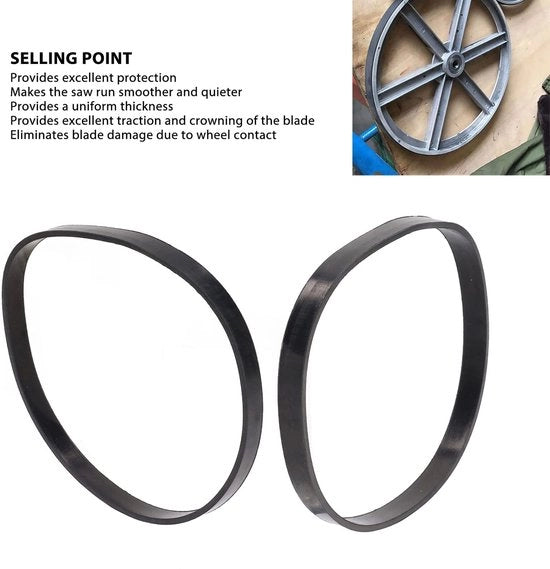 Set di nastri adesivi per sega a nastro da 2 - Ricambio - Nastro adesivo - 13 mm di larghezza - 3 mm di spessore - Per lavorazione del legno - Nastro adesivo per sega a nastro