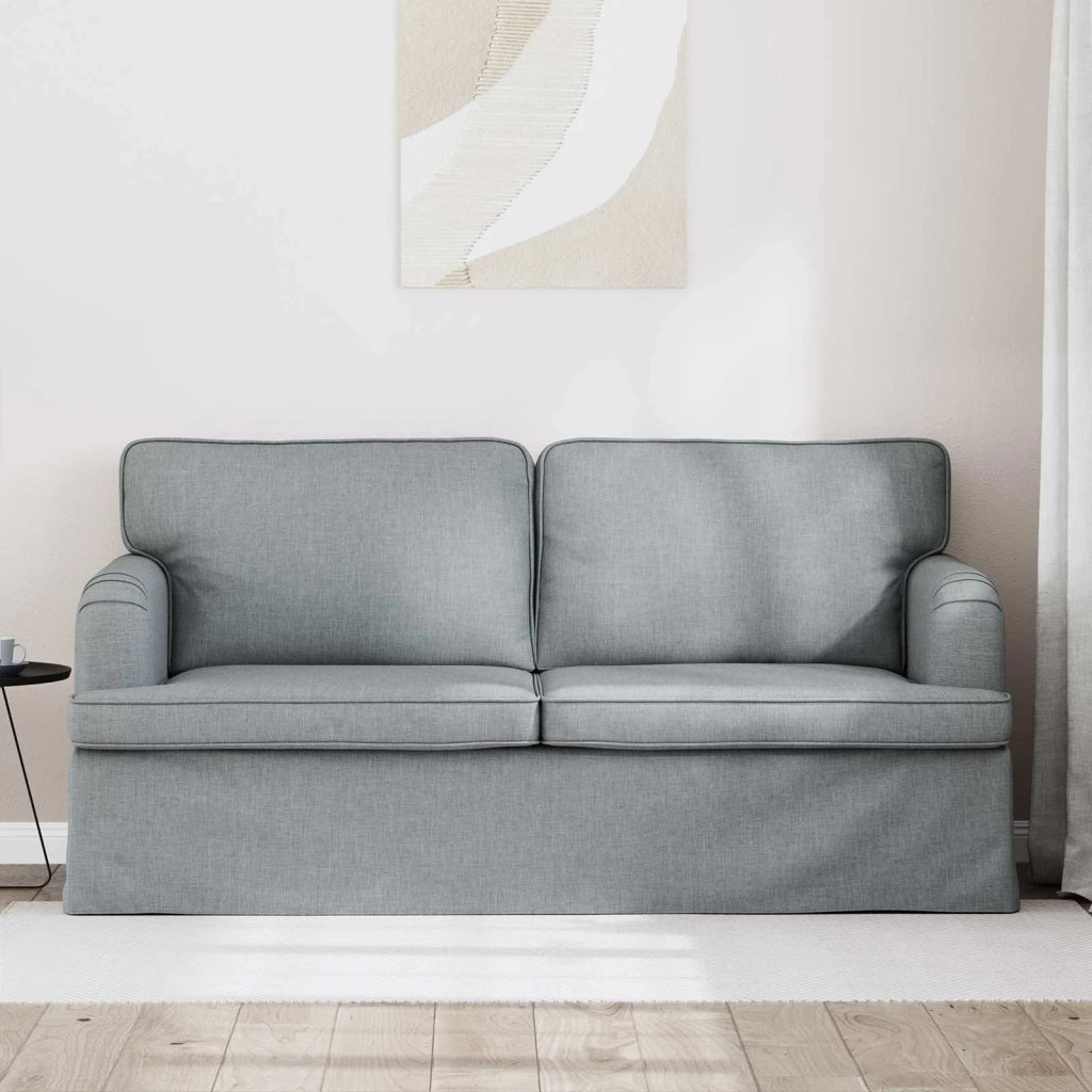 Divano Grigio chiaro 162 x 80 x 85 cm Tessuto 42024490