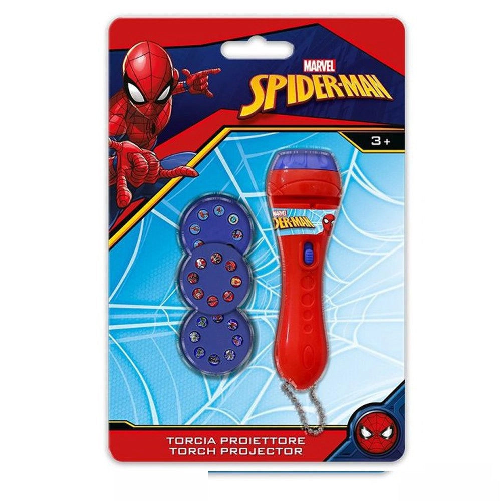 Trade Shop - Torcia Proiettore Spider Man 24 Immagini Da Proiettare Gioco Bambini Uomo Ragno -