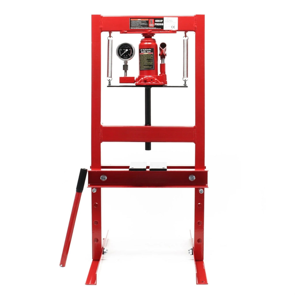Pressa idraulica con indicatore di pressione e forza 6 tonnellate 16_0000570
