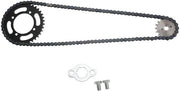 Set di Cinghie per Motociclette/ATV - 420 Cinghia Posteriore 37T - 420 Cinghia Anteriore 17T - Adatto per Motociclette/ATV - Rafforzato mediante Trattamento Termico - Riduce la Frazione di Attrito delle Cinghie - Set di Cinghie