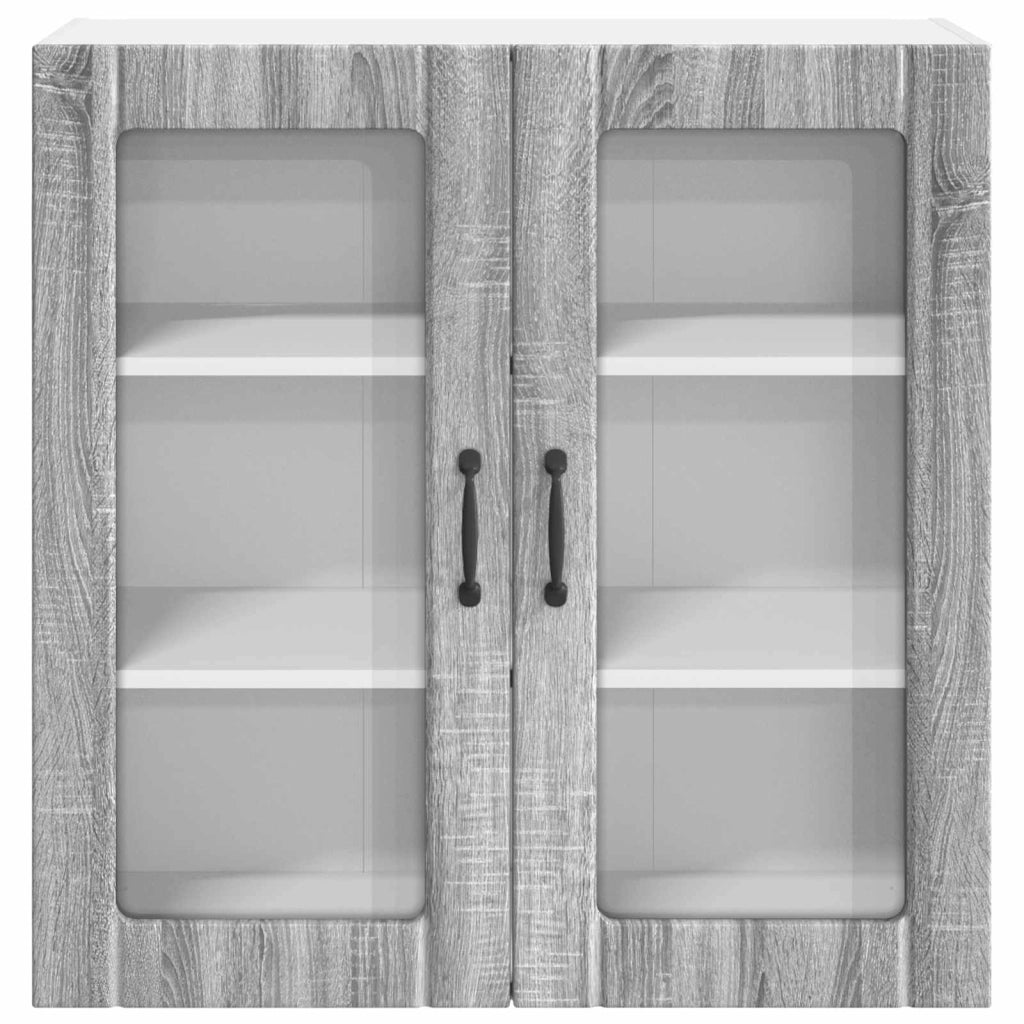 Mobile da cucina moderno e funzionale con pratico spazio contenitivo 80 x 31 x 80 cm legno composito grigio Sonoma 02_0054088