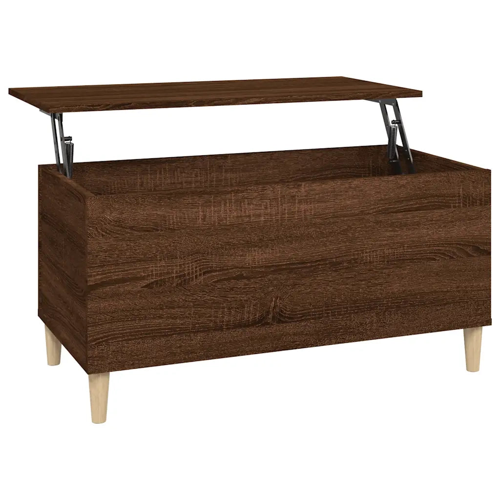 Tavolino salotto | Tavolino da caff¨¨ | Tavolino da Soggiorno Rovere Marrone 90x44,5x45 cm Legno Multistrato
