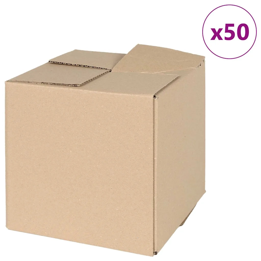 Scatola Pieghevole 50 pcs Naturale 20 x 20 x 20 cm Cartone 4106564