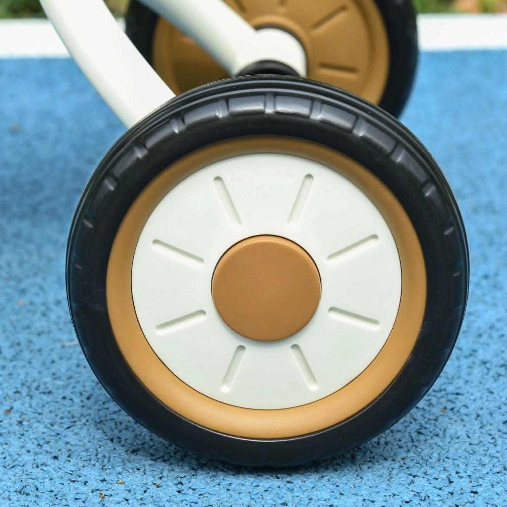 Triciclo per bambini 2-5 anni ¨C Xylo ¨C con cestino, campanello, sedile regolabile, telaio in metallo, bianco