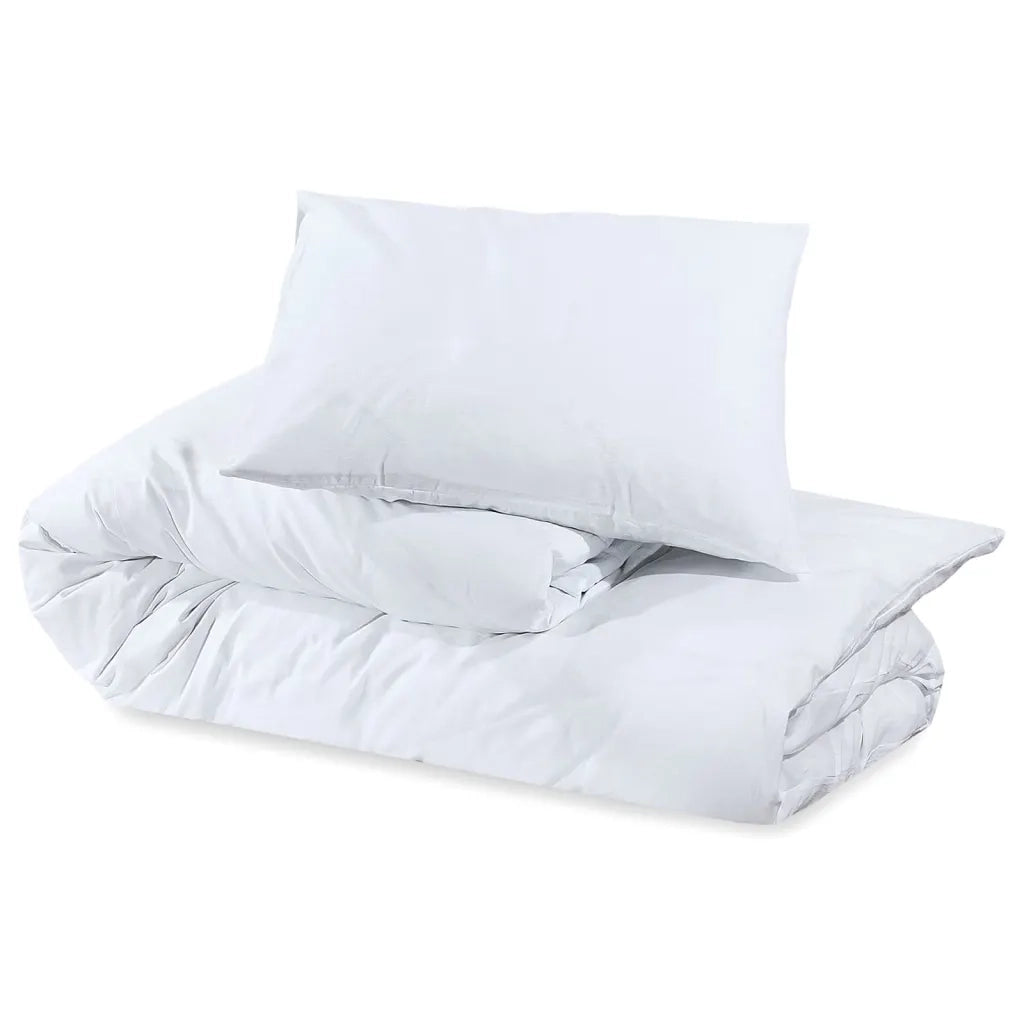 Set Copripiumino Bianco 135x200 cm in Cotone 136165