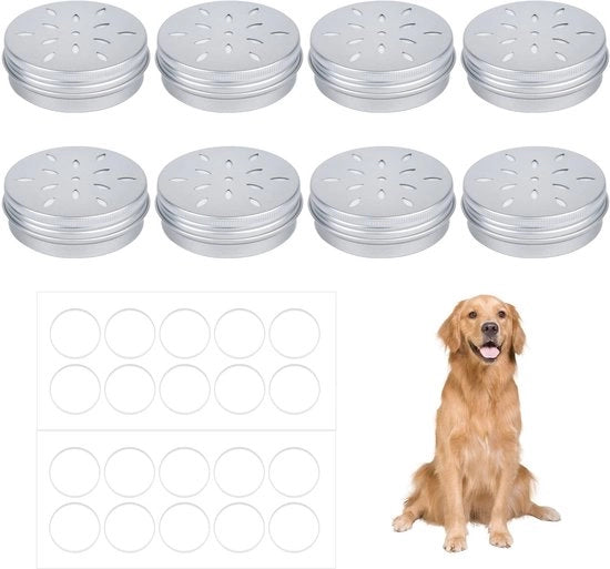 Scatole di addestramento per cani - 8 Pack - Box di odori - Punti di riferimento - Scatole metalliche - Facile da utilizzare - Scatola di odori