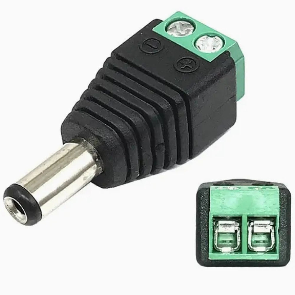 Trade Shop - Connettore Maschio 2.1mm X 5.5mm Dc Alimentazione Per Telecamere Maxtech C-013 -