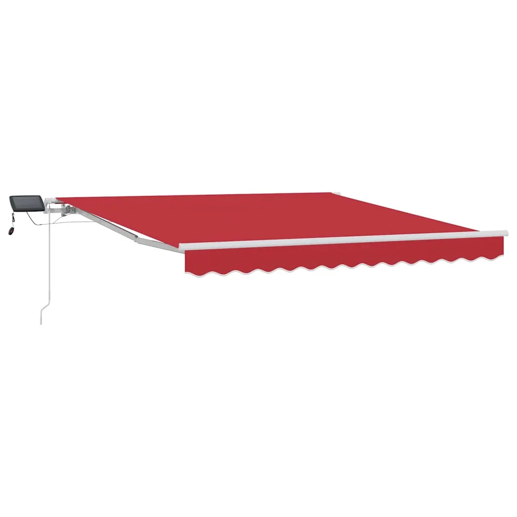 Tenda da Sole | Tenda Retrattile Rosso 300 x 250 cm Tessuto e acciaio
