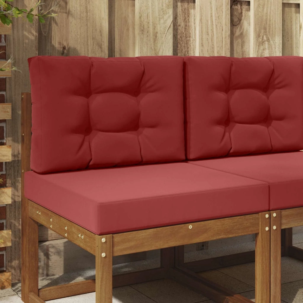 Cuscino per divano da esterno 2 pcs Rosso vino Poliestere 900736
