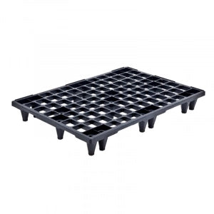Pallet in plastica (PPR), bancale Mis. 800 L x 1200 P x 138 H mm, piano forato, portata statica 1600 Kg, portata dinamica 900 Kg