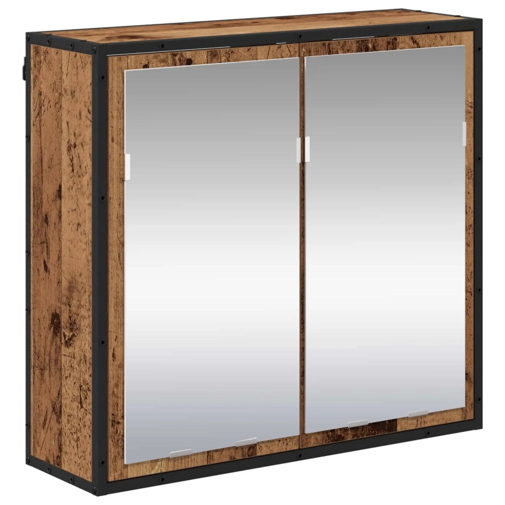 Set di mobili per il bagno con cassetto 3 pcs Legno vecchio 3402536