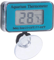 Termometro Acquario - Display LCD - Acqua Resistente - Misuratore della Temperatura dell'Acqua - Monitoraggio in Tempo Reale - Attacco a Goccia - Intervallo di Temperatura 0-50°C