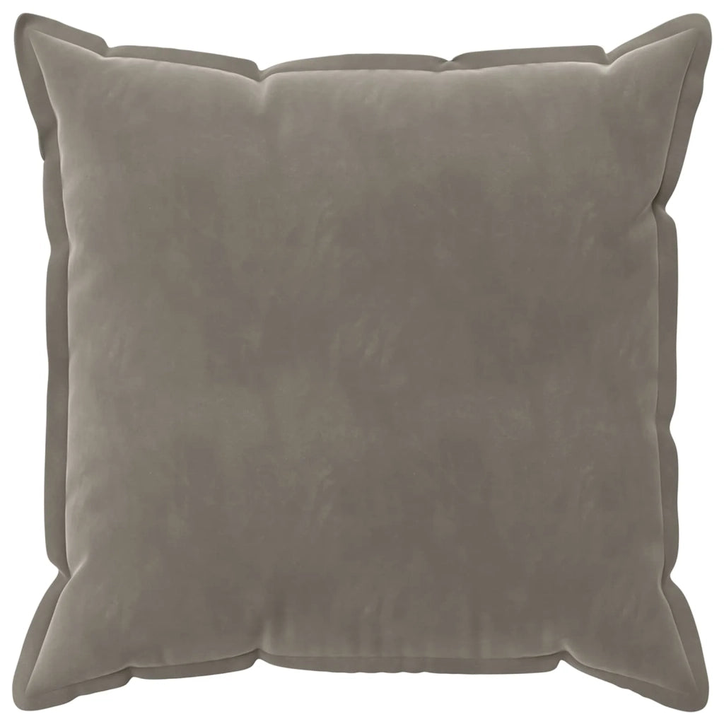 Federa 6 pcs HOUTEN Grigio Chiaro 65 x 65 cm Velluto 920970