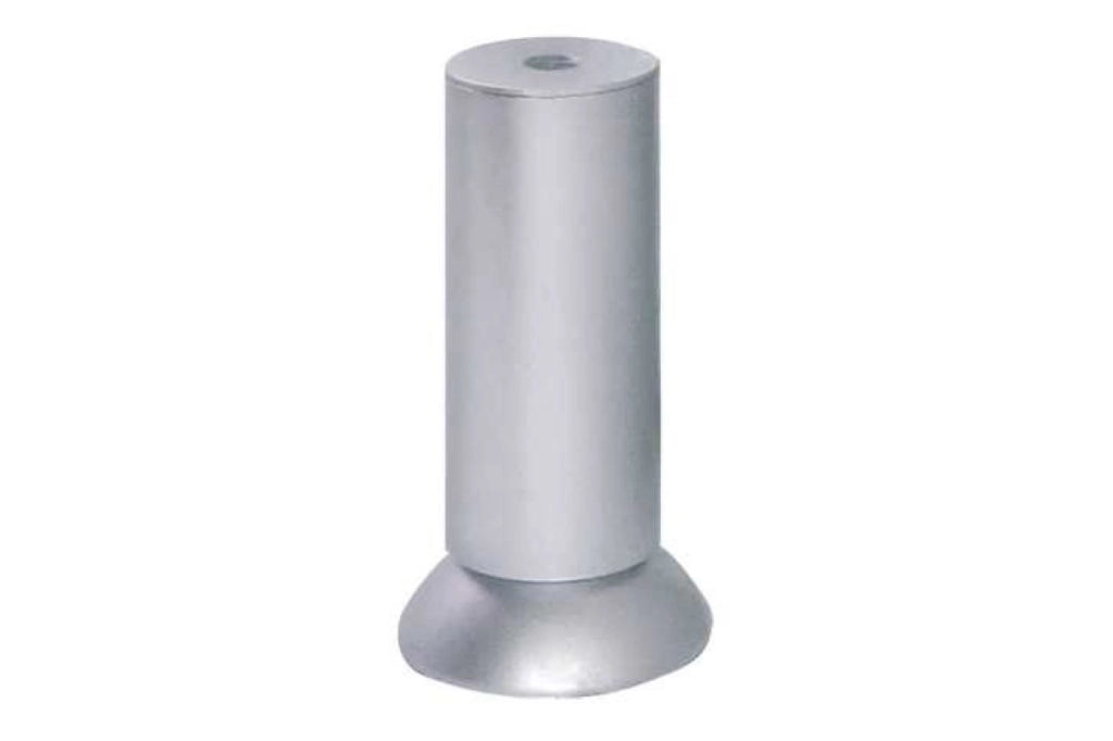 Piedino In Plastica D35H120Mm Alluminio - Masidef