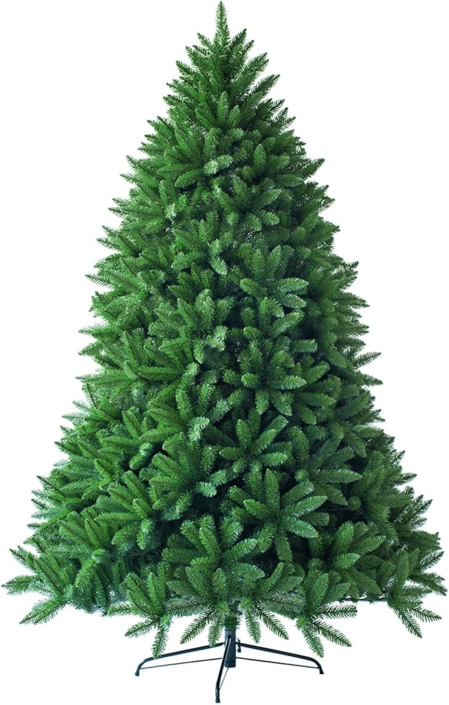 Albero di Natale Artificiale 150/180/225 cm, Albero di Natale con 600/1250/1968 Rami e Supporto in Metallo, Albero di Natale Realistico per Casa, Ufficio e Negozio (150 CM)