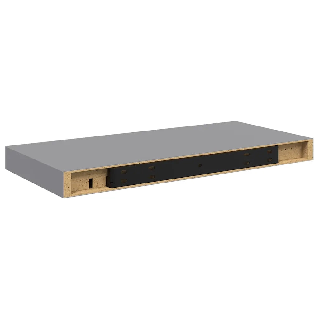 Scaffale a Parete Grigio 50x23x3,8 cm in MDF 323850
