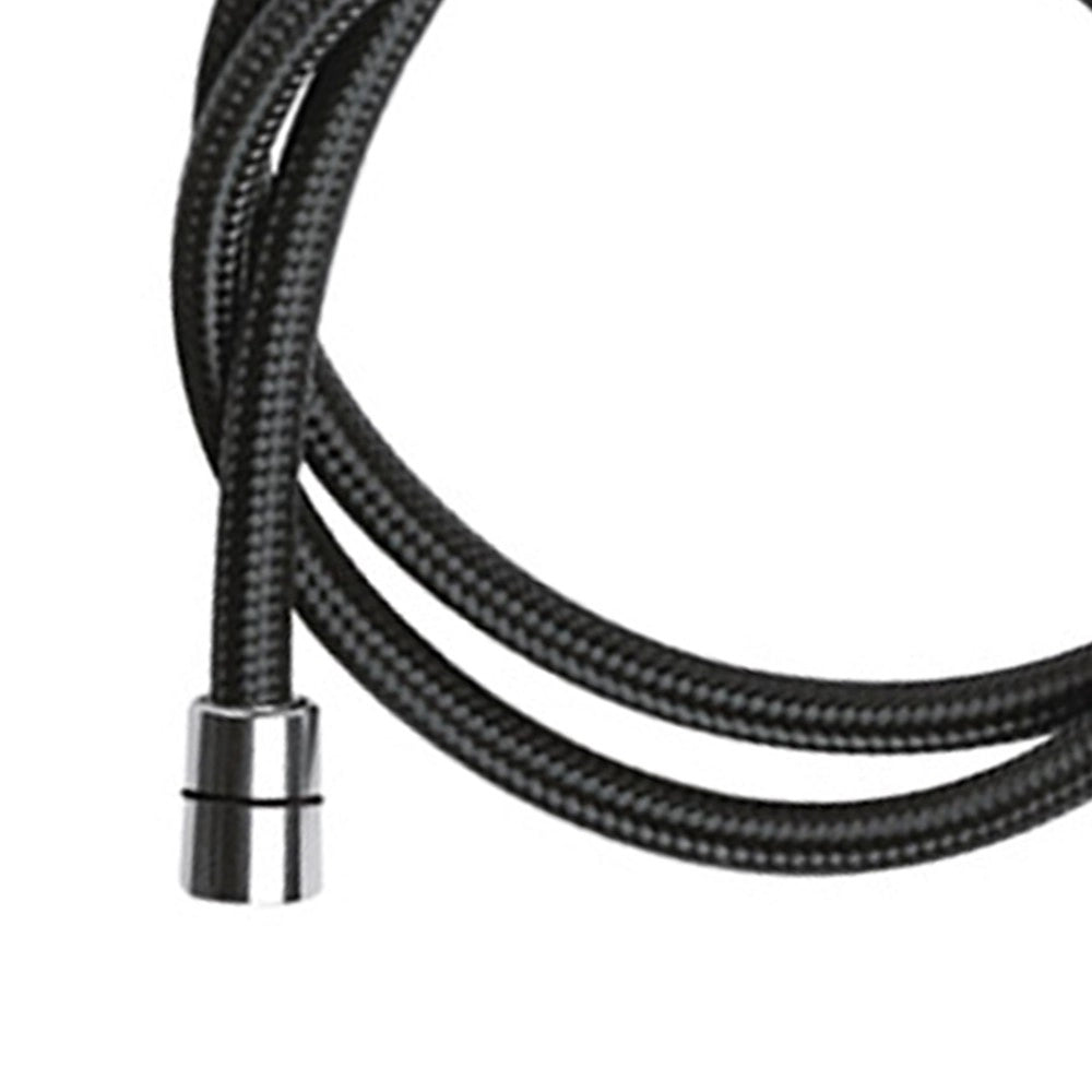 Flessibile per doccia in nylon nero